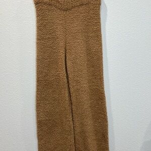 SKIMS Cozy Tan Fuzzy Pants